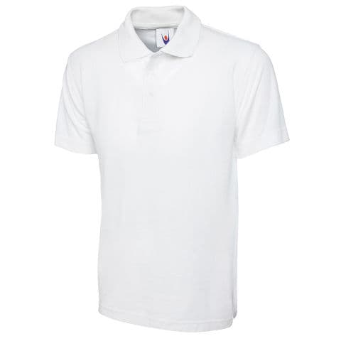 Uneek Polo Shirt Children's School — White
