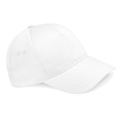 Beechfield Ultimate 5 Panel Cap — White