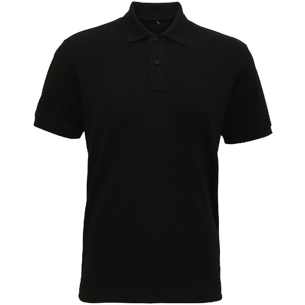 Asquith & Fox Men's Super Smooth Knit Polo — Black
