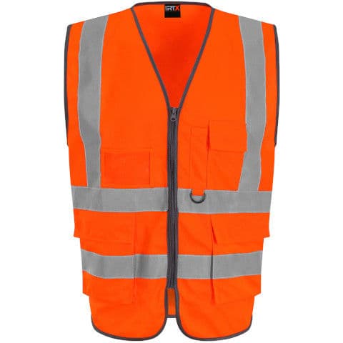 Pro RTX Hi Vis Executive Waistcoat — Orange