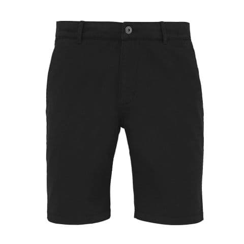 Asquith & Fox Men's Classic Fit Shorts — Black