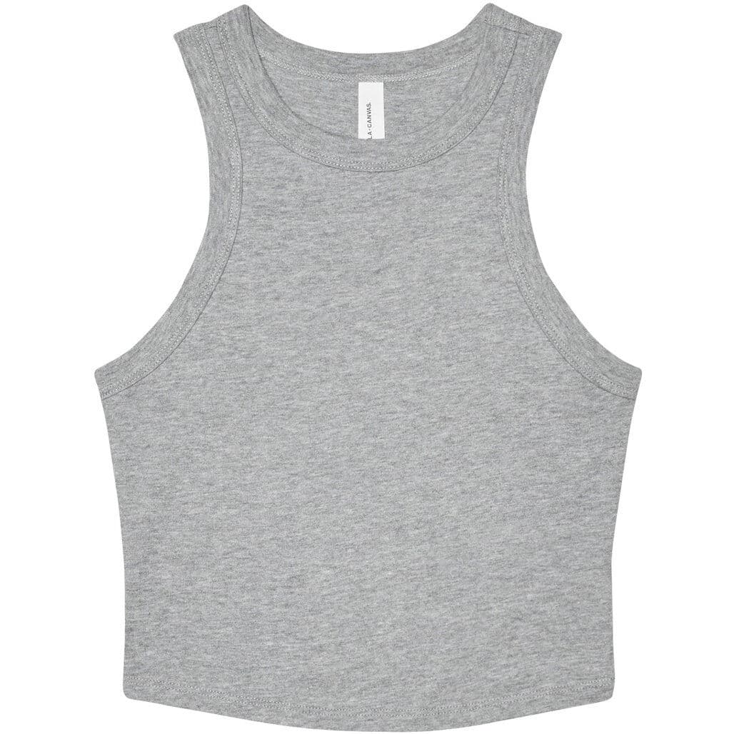 Bella + Canvas Women's Micro Rib Racer Tank — Athletic Heather
