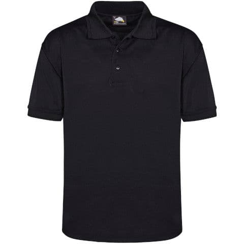 Orn Oriole Wicking Poloshirt — Black