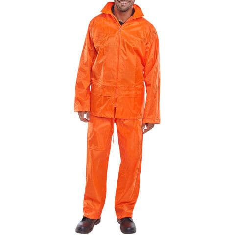 Beeswift Nylon Waterproof Suit — Orange
