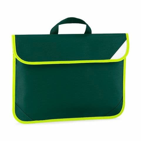 Quadra Enhanced-Viz Book Bag — Bottle Green