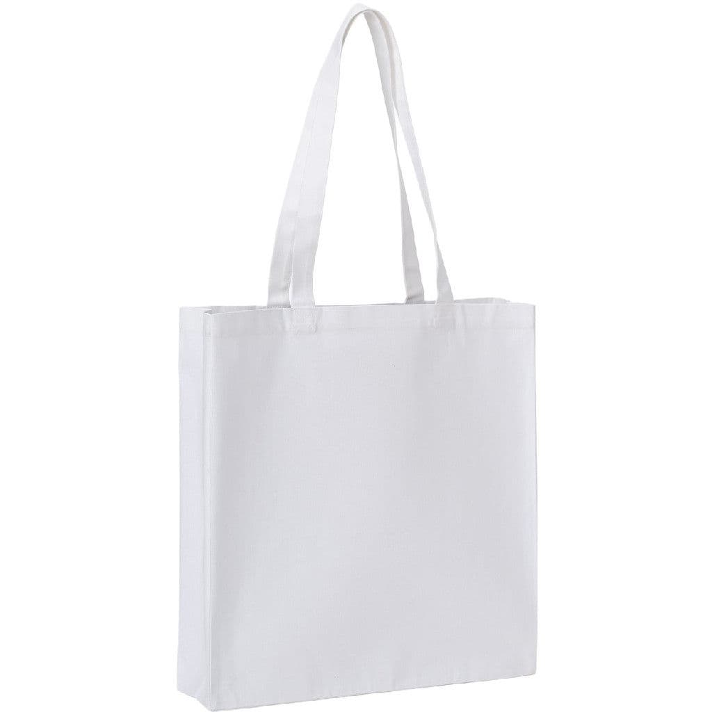 Nutshell Recycled Premium Canvas Spacious Shopper — White