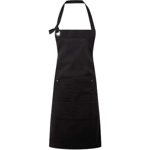 Premier Calibre Heavy Cotton Canvas Pocket Apron — Black