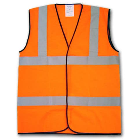 Uneek Hi Vis Waistcoat — Fluorescent Orange