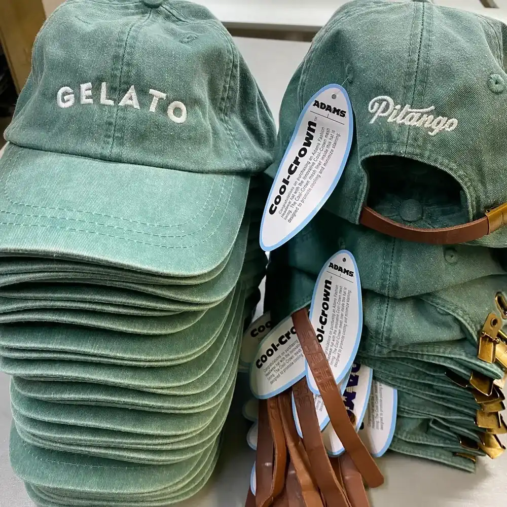 Embroidered baseball caps — custom headwear embroidery Hampshire