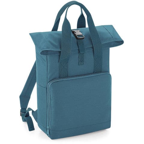BagBase Twin Handle Roll-Top Backpack — Airforce Blue