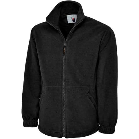 Uneek Premium Full Zip Fleece — Black