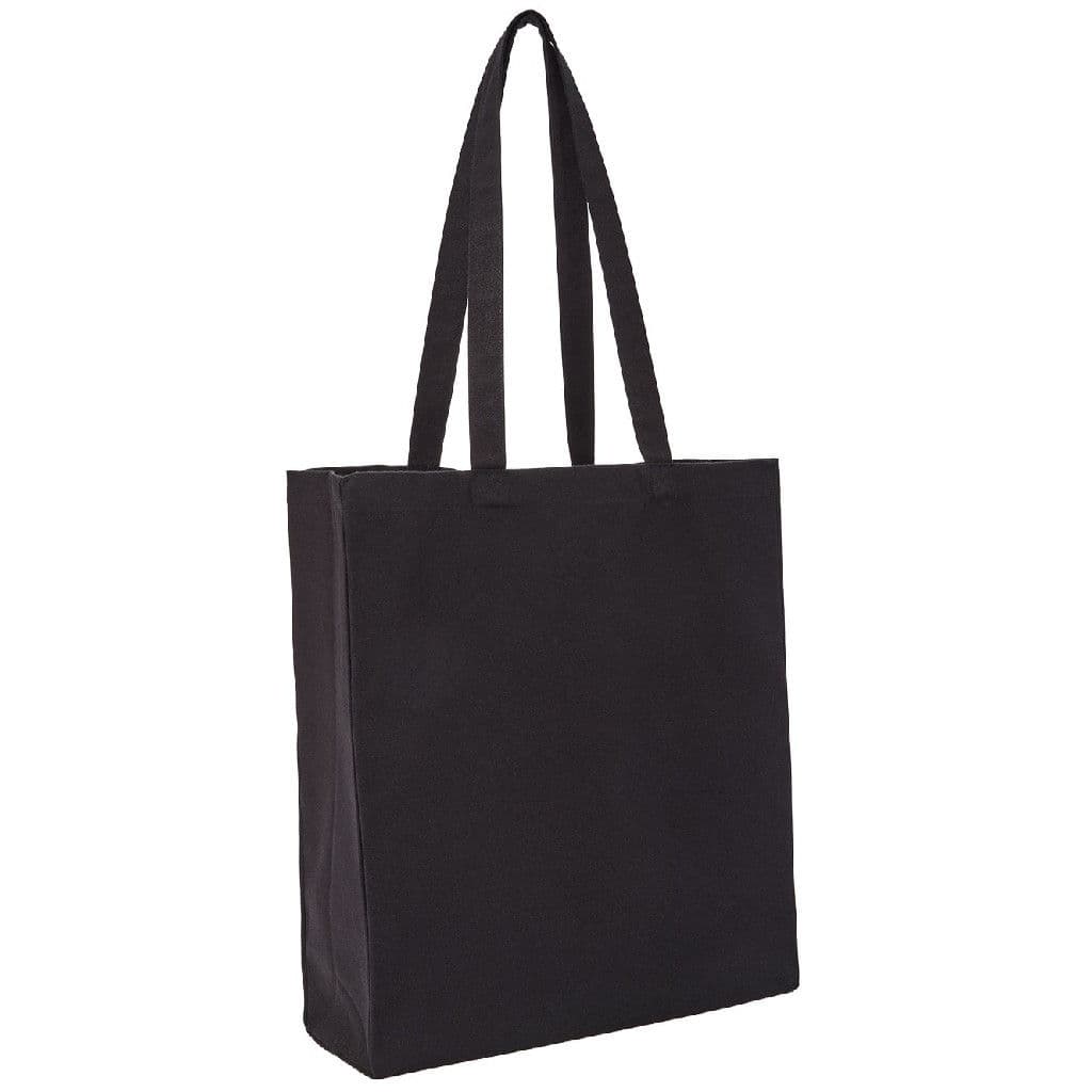 Nutshell Recycled Premium Canvas Spacious Shopper — Black