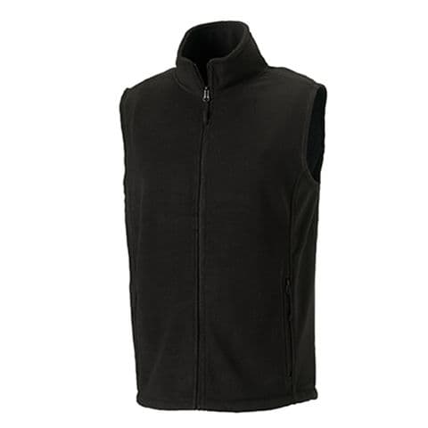 Russell Fleece Gilet — Black