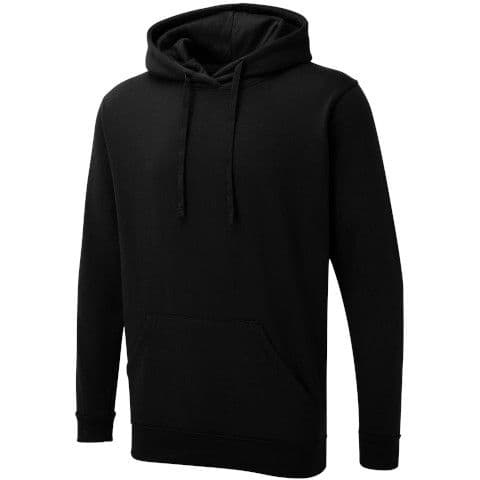 Uneek UX Hooded Sweatshirt — Black