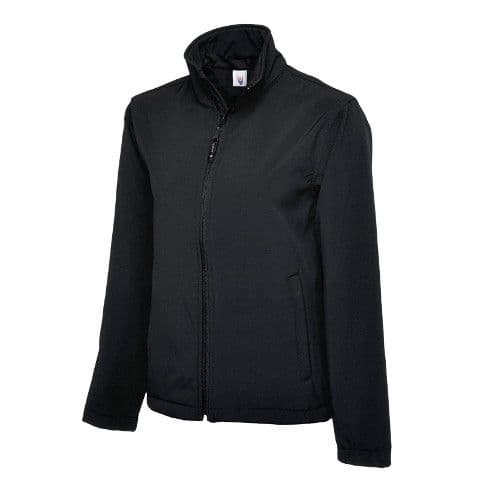 Uneek Classic Full Zip Soft Shell Jacket — Black