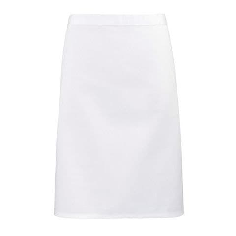 Premier 'Colours' Mid Length Apron — White