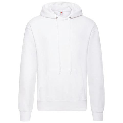 Fruit of the Loom Hooded Sweatshirt — White