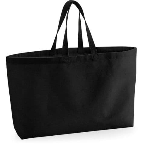 Westford Mill Oversized Canvas Tote Bag — Black
