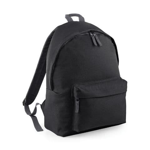 BagBase Maxi Fashion Backpack — Black