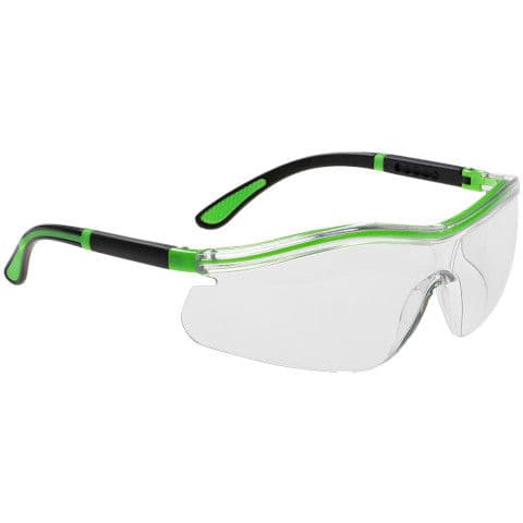 Portwest Neon Safety Spectacles — Clear
