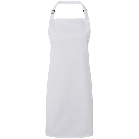 Premier 'Colours' Bib Apron — White