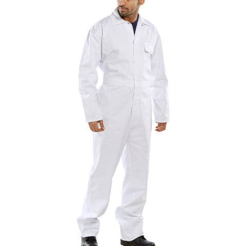 Beeswift Cotton Boilersuit — White