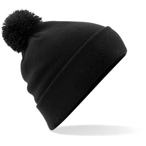 Beechfield Original Pom Pom Beanie — Black