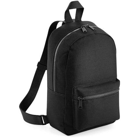 BagBase Mini Essential Fashion Backpack — Black
