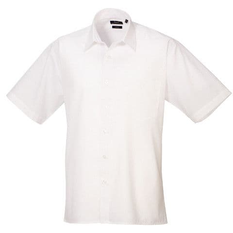 Premier Short Sleeve Poplin Shirt — White